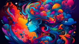 illust, misterious, colorful, art