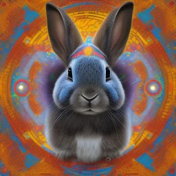 girl rabbit with blue third aye, aboriginal, dot painting, indiginous, dot, mud, dream-time, abstract, dots, natural pigment, extremely sharp detail, finely tuned detail, ultra high definition, 8 k, unreal engine 5, ultra sharp focus, art germ and Paul Lewin and Kehinde Wiley