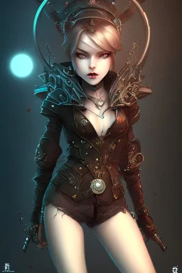 hell end solitary body girl darkness sad steampunk cute