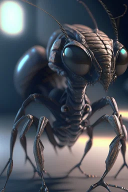 Alien humanoid bug,8k,unreal engine, very detailed, realistic, cinema 4D