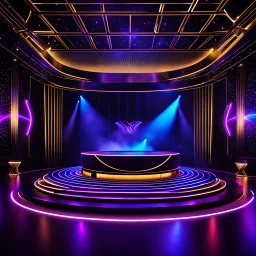 a luxury night club dance stage