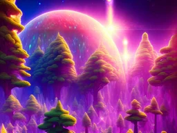 gold crystal cosmic and galactic ambiance hill sky sea ocean space galaxy rocks sunny trees pools surreal, full of details, smooth, bright sunshine，soft light atmosphere, light effect，vaporwave colorful, concept art, smooth, extremely sharp detail, finely tuned detail, ultra high definition, 8 k, unreal engine 5, ultra sharp focus