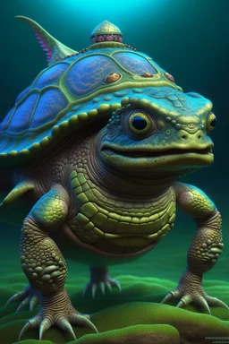 Matamata Turtle shark creature , 3d 4k octane render, lifelike, photorealistic, artstation, illustration, smooth, sharp focus, ornate, intricate, complex, highly detailed, digital painting, smooth, art by tom bagshaw, akihiko yosh