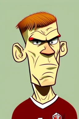 Albert Gudmundsson Footballer , cartoon 2d