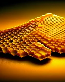 honeycombs different sizes design layout realistic photo