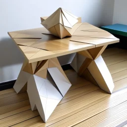 Paper folding inspired table