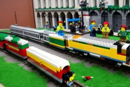 Train lego in Italian Metropolis lego