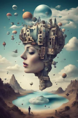 Generate an innovative and creative surrealism.
