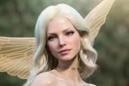 beautiful fairy very etheric, nice smiling, long blond hair, magic glamour make up, delicate colors, transparent big wings, beautiful glamour transparent dress, ultra sharp focus, 8k, unreal engine 5, extremely sharp detail, light effect, soft light atmosphere, smooth, full of details, face in front, complete vision of face and hair and of the body