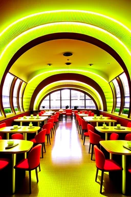 Oval shaped restaurant