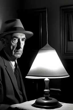 Oppenheimer hat lampshade