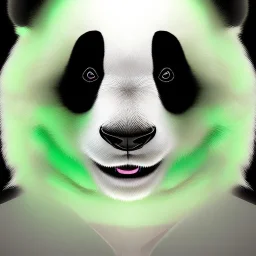 A male humanoid/furry panda with mint fur color that can use ice rainbow superpowers