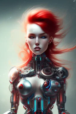 cyborg, red hair, sexy, perfect, real, dream