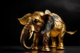 Leaf elephant gold