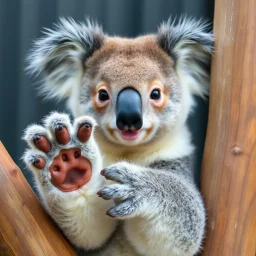 front paw of a koala