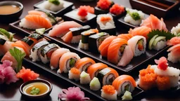The image for the article displays a captivating shot of a beautifully arranged sushi dish ready for serving. Sushi is presented in an array of vibrant colors and appealing ingredients such as rice, fish, and vegetables, making it a picture that reflects the beauty and deliciousness of this Japanese dish.