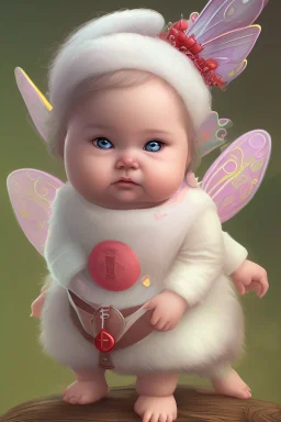 Cute and fat fairy toddler