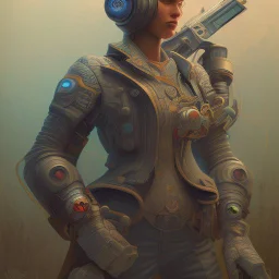 dream of cyber gunslinger by james jean