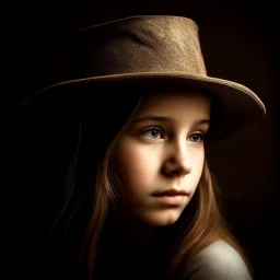 girl with a hat