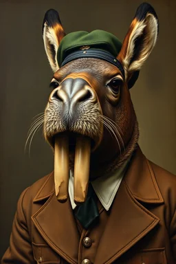 Mexican Hitler walrus, painted by a donkey Rembrandt