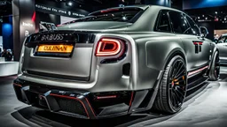rolls royce cullinan BRABUS ROCKET bodykit, rear view, desktop wallpaper, 4K, Cinematic