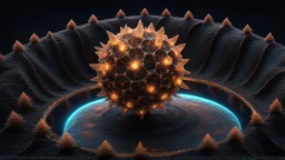 3D-rendered organics form, futuristic, fantasy, nuclear, geometrical shape, single colorful objects, fractal, abstract, scientific, Bose–Einstein condensate, quantum entanglement, friendly, beautiful, black background, octane render, 8k post-production, artstation: award-winning: atmospheric: commanding: fantastical: clarity: 16k: ultra quality: striking: brilliance: liquid medium: stunning colors: amazing depth; lens: f/8, 28mm