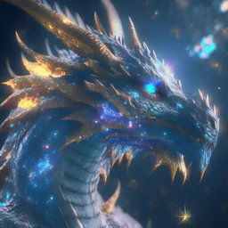 etheral dragon, galactic, cosmos, unreal engine 5, 8k resolution, photorealistic, ultra detailed