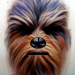 photorealistic and intricate portrait of chewbacca in star wars by Agnes Cecile, soft natural colors, hyperdetailed, 32K, oil on canvas,