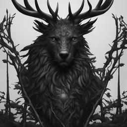 Generate a visually striking black metal artwork that depicts the nature of wild hearts, 8K, extreme detail