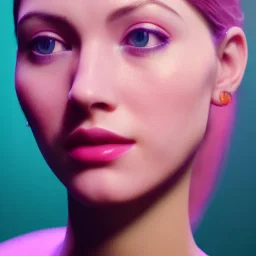 Portrait of beautiful girl,rare colorful gems, surreal max detail 8k