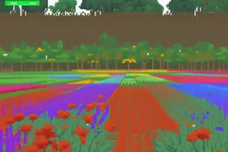 flower field 64 x 64 pixelart