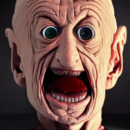 The face of Davros from Doctor Who, photo-realistic