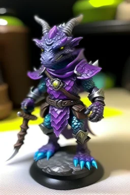 tiny purple iridescent dragonborn ranger dnd