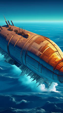 A huge cigar spaceship I/3 atlas comet crash on earth , in the ocean