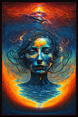 storm inside you; neo-surrealistic optical art