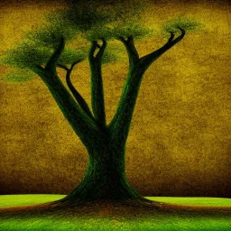 abstract land tree