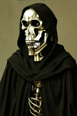 biomechanical grim reaper made from old car parts