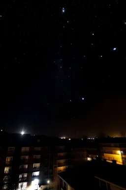 The star sky in Eindhoven 9-12-2023 around 17:58