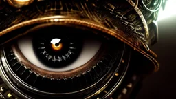 matrix style cyborg portrait detailed symmetrical realistic eyes steampunk cyborg cyborg intricate detailed to scale hyperrealistic dark lighting digital concept art