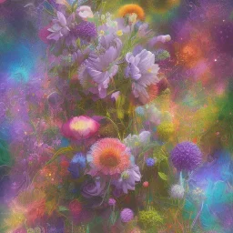 Flower, monde, sihloueth, pastel colors, abstract art, garden