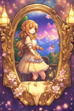 Pocket Mirror GoldenerTraum, stardew valley style