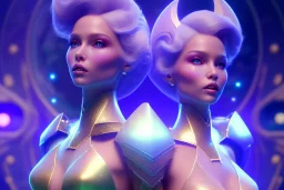  beautiful cosmic woman, nice smiling, magic glamour make up, delicate colors, beautiful glamour galactique dress, ultra sharp focus, 8k, unreal engine 5, extremely sharp detail, light effect, soft light atmosphere of a spaceship, smooth, full of details, face in front, complete vision of face and hair and body