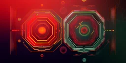 Vector technology abstract background with dynamic amorphous vector flowing gradient particle water curve waves and modern red, yellow, orange lines. Retro futurism geometric, cyberpunk.