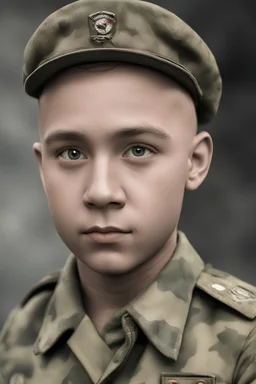 facial portrait - Band of Brothers, Captain Charlie Brown, WWII camouflage battle dress uniform, Professional quality full color photography by Ansel Adams - 4k UHD, Ultra-realistic, Hyper realistic, Photorealistic, Realistic, absolute Reality