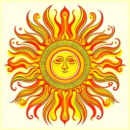 stylized sun