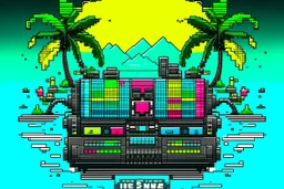 ALBUM COVER - 8BIT IBIZA TECHNO RAVE MACHINE