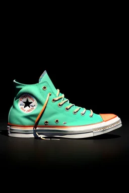 A orange converse sneaker