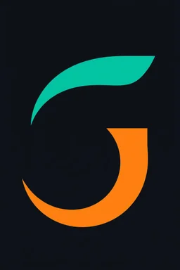 a simple abstract shapes combining the shape of the capital letter G and the shape of an ear, vector