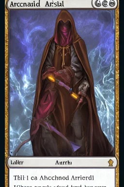 hooded mysterious arcanist