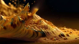 Detailed Illustration of Maca Powder Energy Background, Hyperealistic, 8K Quality